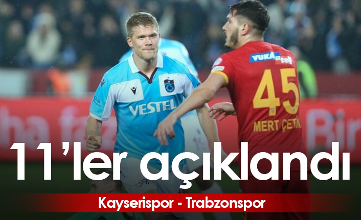 Trabzonspor’un Kayserispor maçı kadrosu belli oldu