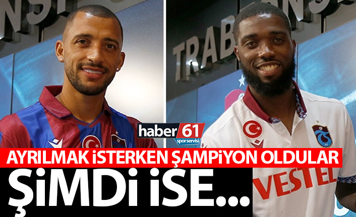 Trabzonspor'dan ayrılmak istediler, şampiyon oldular! Şimdi ise...
