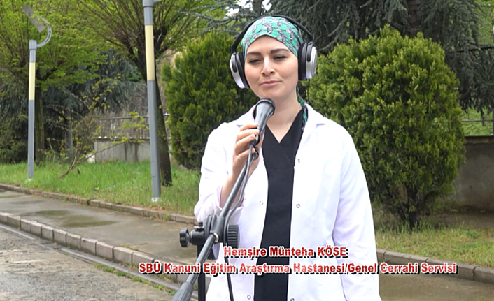 Trabzon'da hemşire ve ebelerin yer aldığı klip yayınlandı