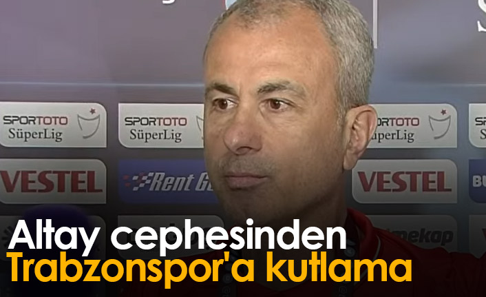 Altay'dan Trabzonspor'a kutlama