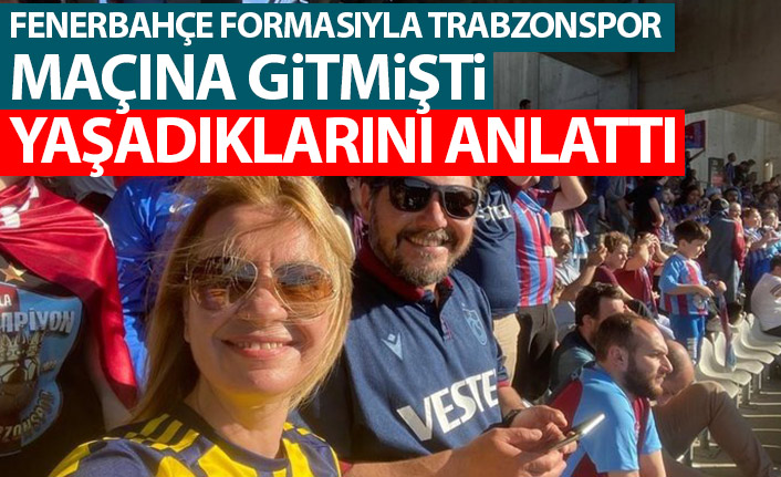 Fenerbahçe forması ile Trabzonspor taraftarıyla maç izlemişti "Kim demiş almazlar diye"