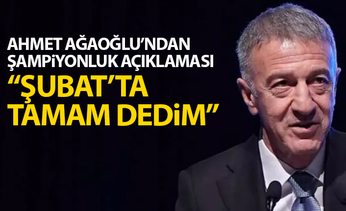 Ağaoğlu: “Her şey yeni başlıyor, Trabzonspor yarışın içinde olacak”