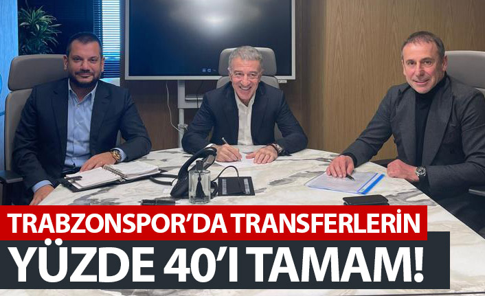 Trabzonspor'da transferin yüzde 40'ı tamam