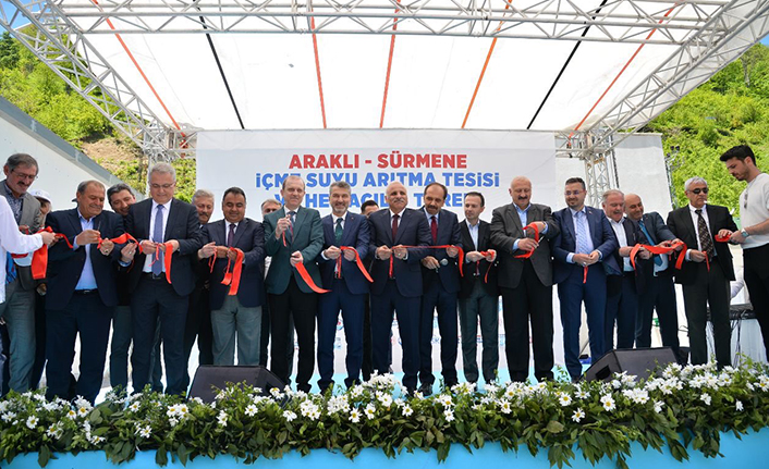 Trabzon'da Araklı-Sürmene İçme Suyu Arıtma Tesisi açıldı