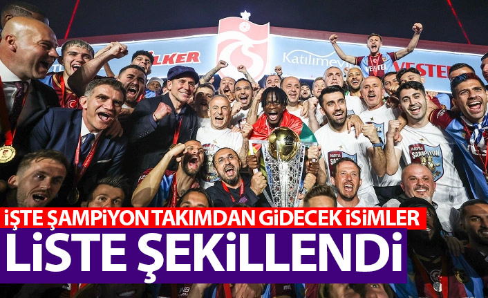 Trabzonspor'da gönderilecekler listesi şekillendi
