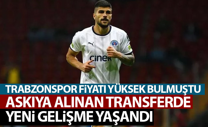 Askıya alınan transferde yeni gelişme