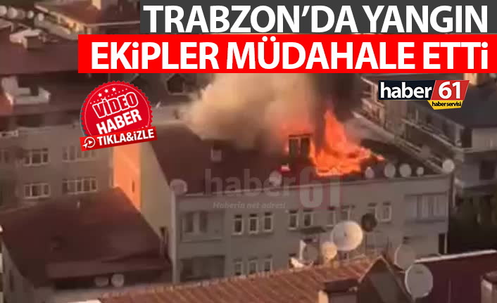 Trabzon'da yangın! Ekipler müdahale etti