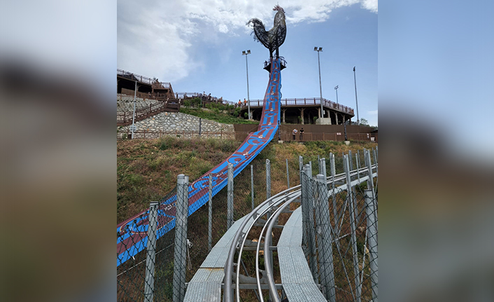 Denizli'ye dev Trabzonspor bayrağı!