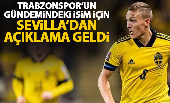 Trabzonspor'un gündemindeki Ludwig Augustinsson için açıklama geldi