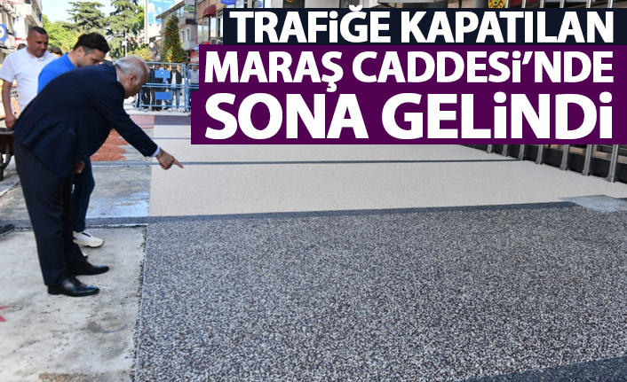 Kahramanmaraş Caddesi'nde son rötuşlar