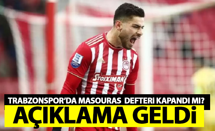 Trabzonspor'da Masouras defteri kapandı mı? Açıklama geldi
