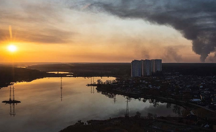 Belediye Başkan açıkladı! Kiev bombalanıyor