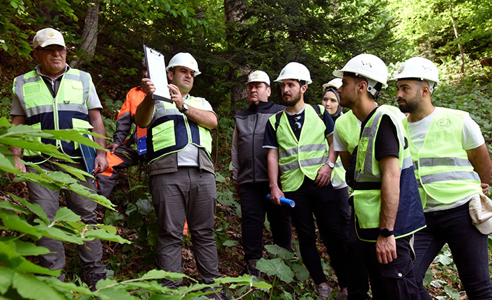 Ormancılık dersini ormanda işlediler