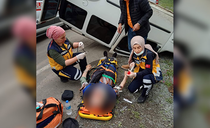 Yayla yolunda trafik kazası, yaralılar var