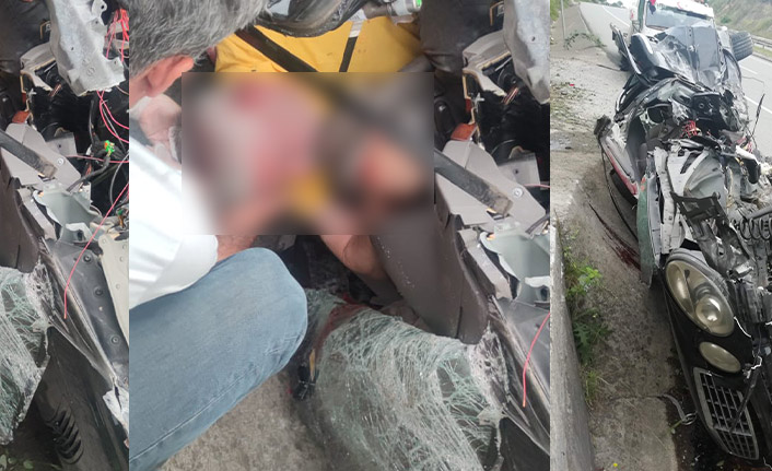 Trabzon'da feci kaza! Yaralılar var