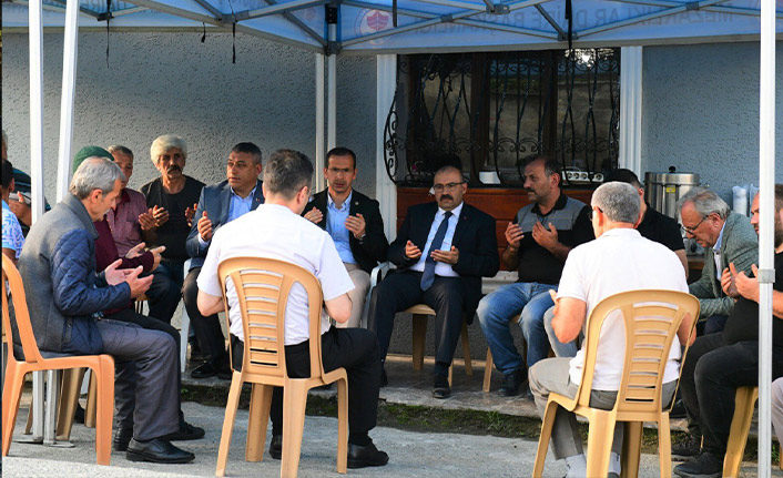 Trabzon'da kazada ölen askerin ailesine taziye ziyareti