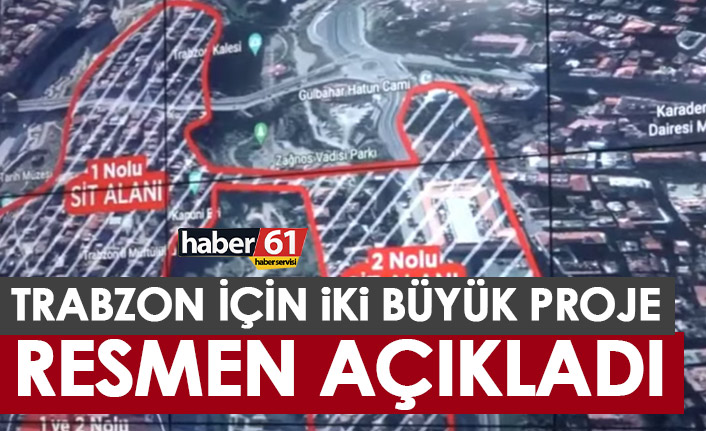 Zorluoğlu Trabzon için iki büyük proje açıkladı!