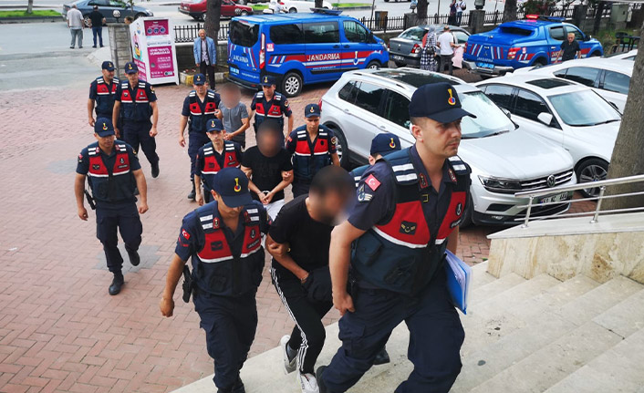 Trabzon'da hırsızları dedektifler yakaladı Jandarma'dan sıkı takip