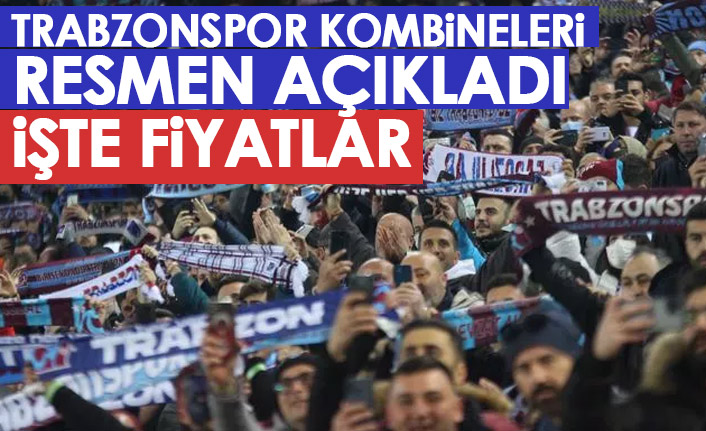Trabzonspor kombineleri resmen açıkladı! İşte fiyatlar
