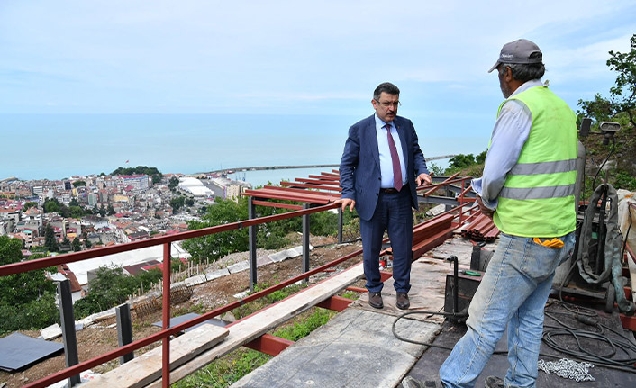 Trabzon’un Kent Balkonu Boztepe’de inşa ediliyor