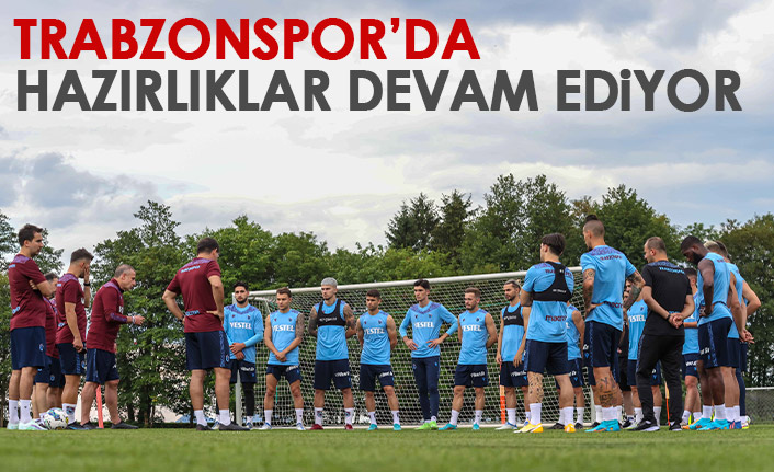 Trabzonspor'da günün ikinc antrenmanı da tamamlandı