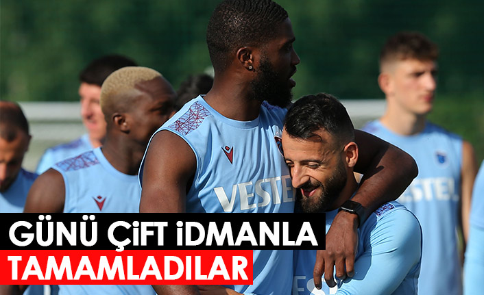 Trabzonspor günü çift antrenmanla tamamladı