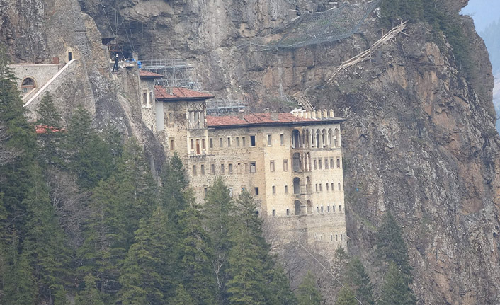 Sümela'da restorasyon çalışmalarında sona gelindi