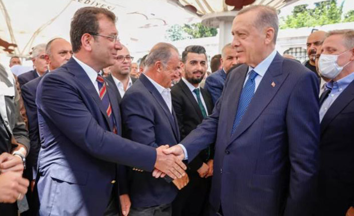 Cumhurbaşkanı Erdoğan ile İmamoğlu tokalaştı