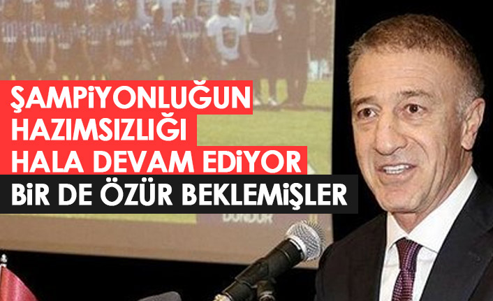 Trabzonspor Başkanı Ağaoğlu'ndan özür beklemişler! Antalyaspor'dan açıklama