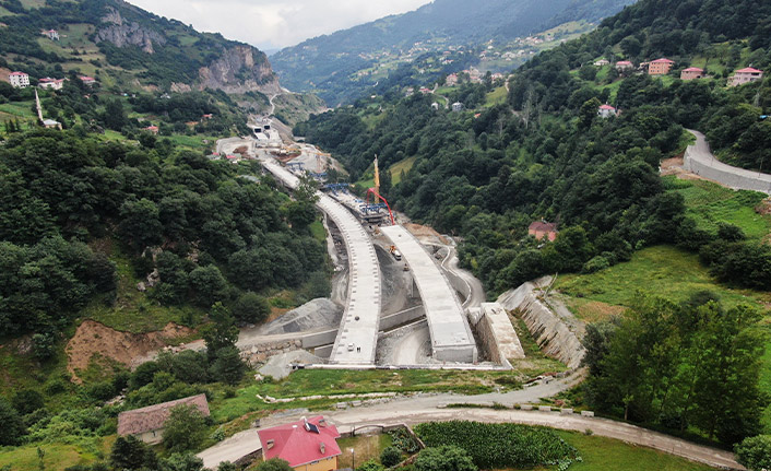 Yeni Zigana Tüneli’nin inşaatında sona geliniyor