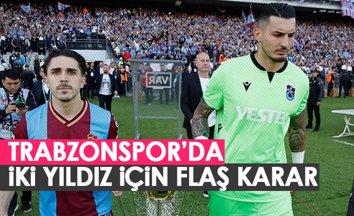 Trabzonspor'da iki yıldızı ile görüşecek! Yeni sözleşme masada