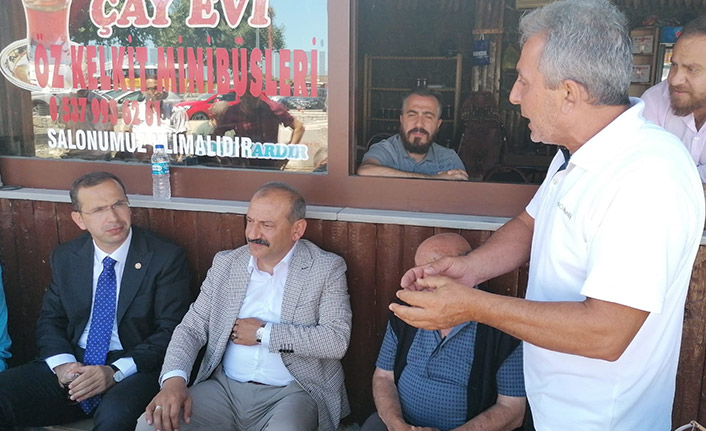 Trabzon'da esnaf sıkıntıları sıraladı Salih Cora dinledi