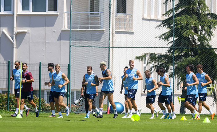 Trabzonspor'da Süper Kupa maçı hazırlıklar sürüyor. 28 Temmuz 2022