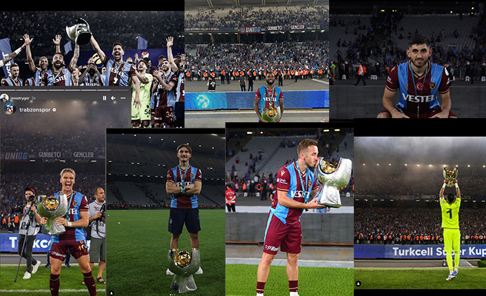 Trabzonspor ve futbolculardan Süper Kupa Paylaşımları