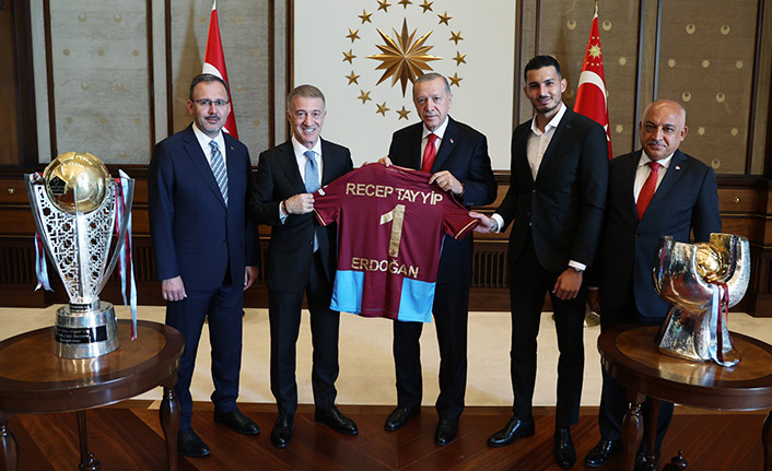 Trabzonspor Cumhurbaşkanı Erdoğan'la görüştü
