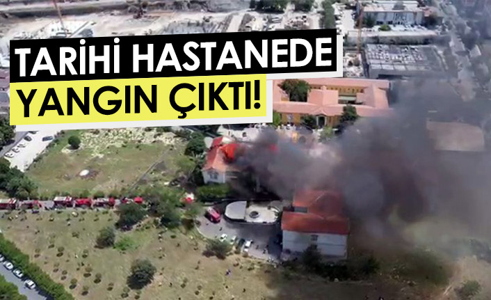 Tarihi Rum hastanesinde yangın çıktı!