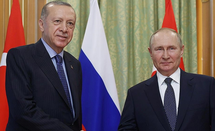 Cumhurbaşkanı Erdoğan ile Rusya Devlet Başkanı Putin bir araya geldi