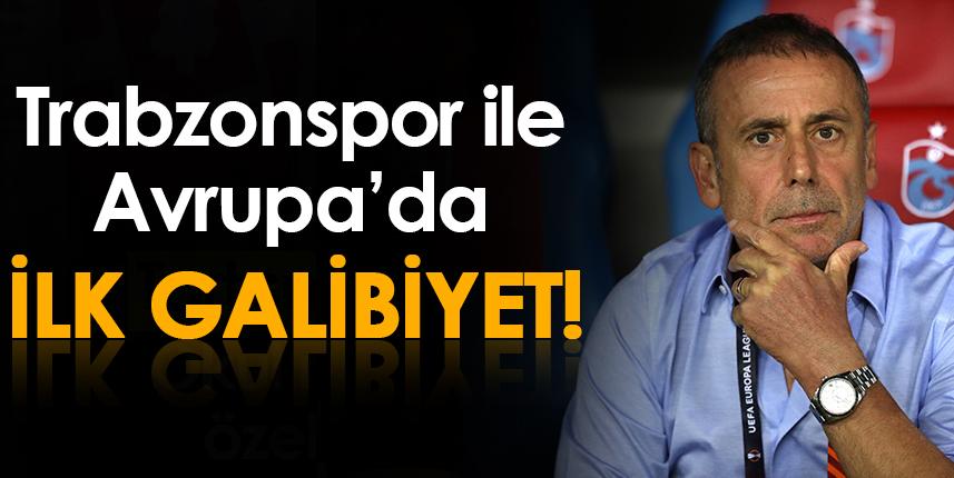 Abdullah Avcı'nın Trabzonspor ile Avrupa'da ilk galibiyeti!