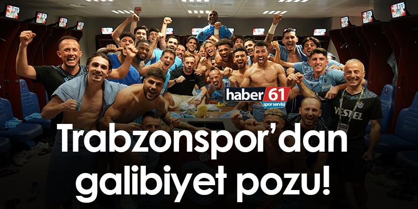 Trabzonspor’dan galibiyet pozu!