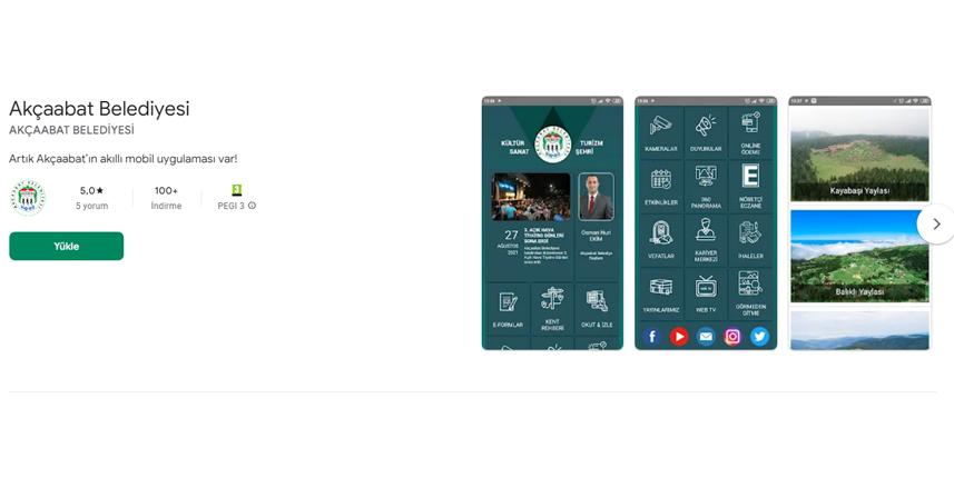 Akçaabat Belediyesi'nin mobil uygulaması hizmete başladı