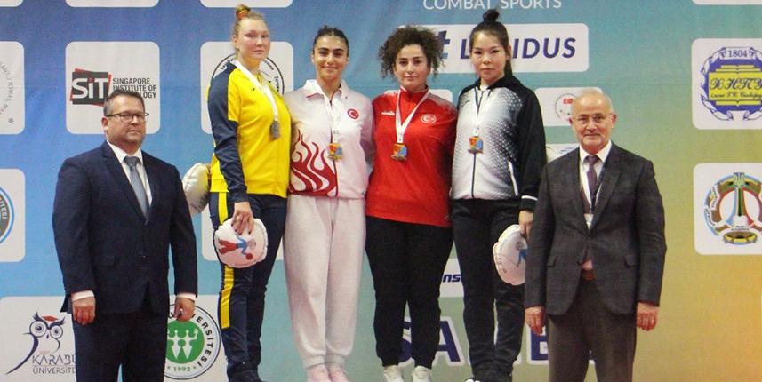 OMÜ'lü sporculardan 1 altın ve 1 gümüş madalya