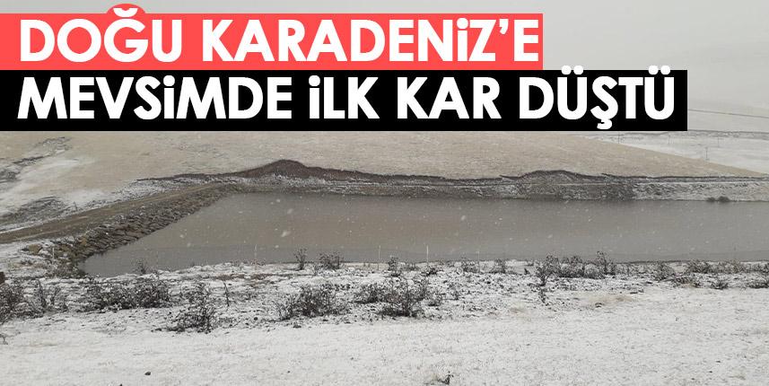 Doğu Karadeniz'e mevsimde ilk kar düştü!