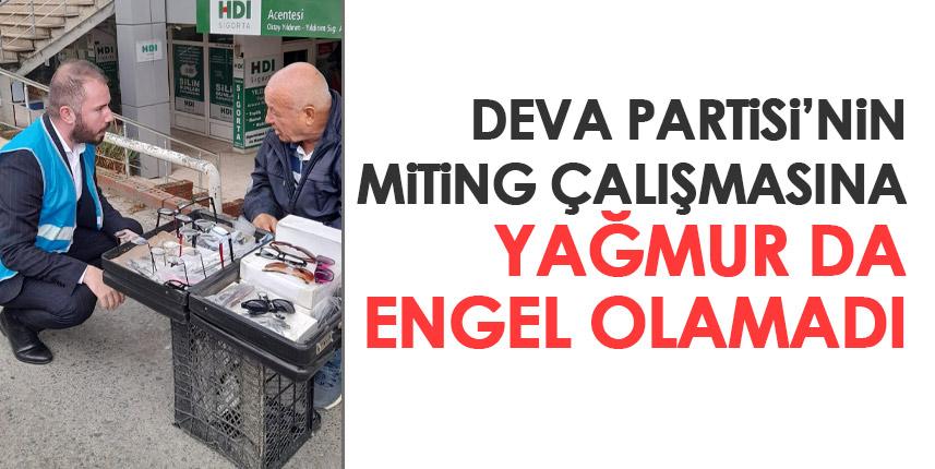 DEVA Partisi Trabzon’a Yağmurda Engel Olamadı