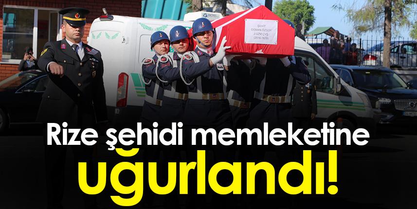 Rize şehidi Kayseri'ye uğurlandı 25 Eylül 2022