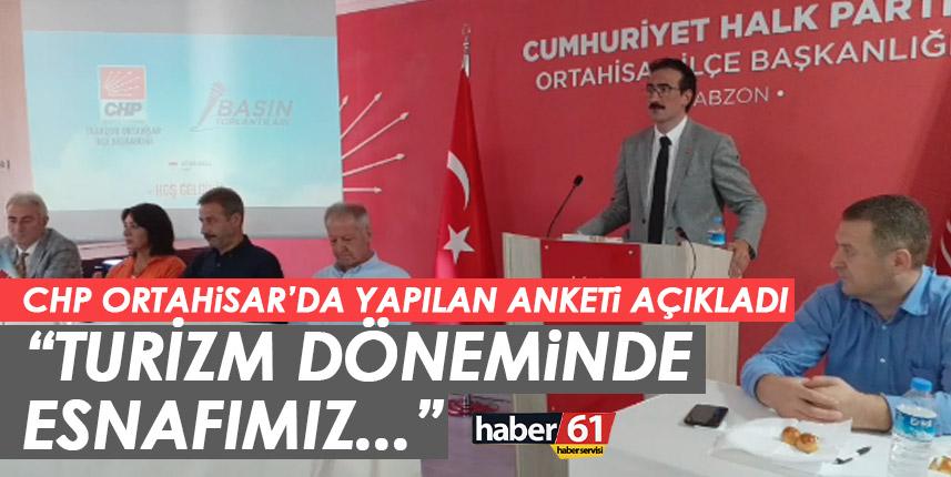 CHP Ortahisar esnaf anketini açıkladı! Turizm döneminde…