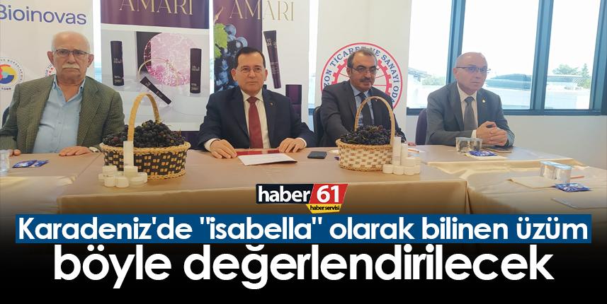 Karadeniz'de "isabella" olarak bilinen üzüm böyle değerlendirilecek