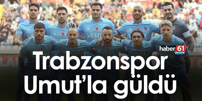 Trabzonspor Kayseri deplasmanında Umut'la güldü