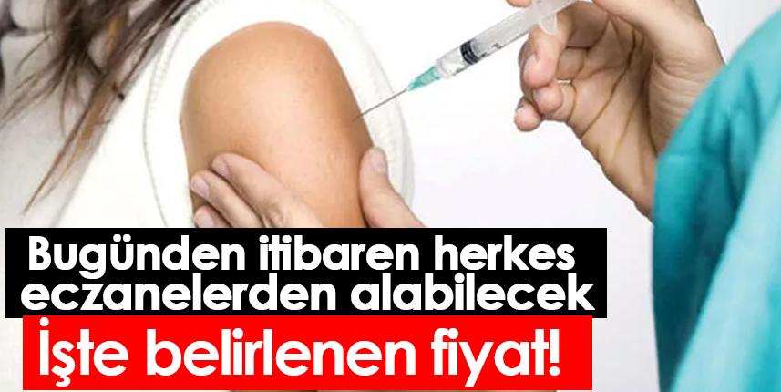 Grip aşılarında eczaneden satış bugün itibarıyla başladı