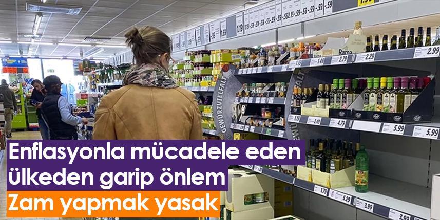 Enflasyonla mücadele eden ülkeden garip önlem: Zam yapmak yasak