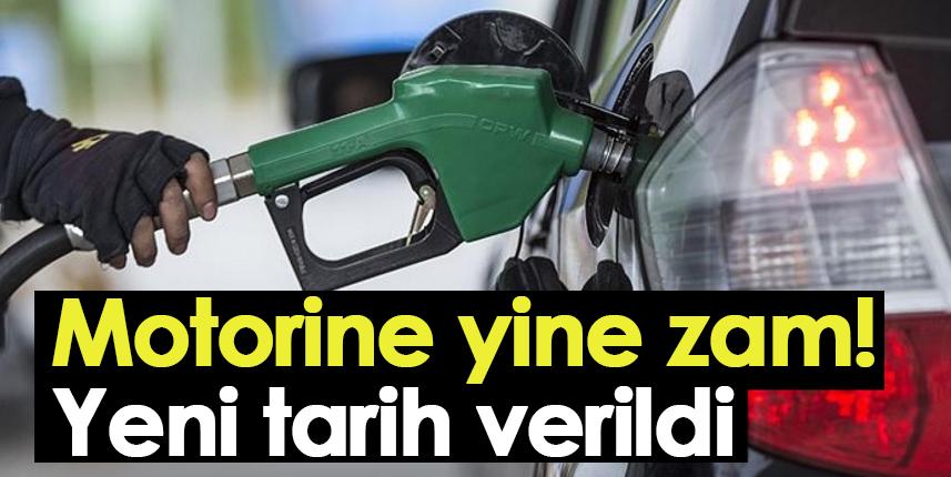 Motorine yine zam! Yeni tarih verildi